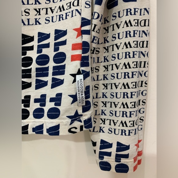 Scotch & Soda ALOHA sidewalk surfing L/S tee t-shirt - Picture 8 of 10